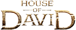 Logo for 'House of David' with a textured gold and brown design.